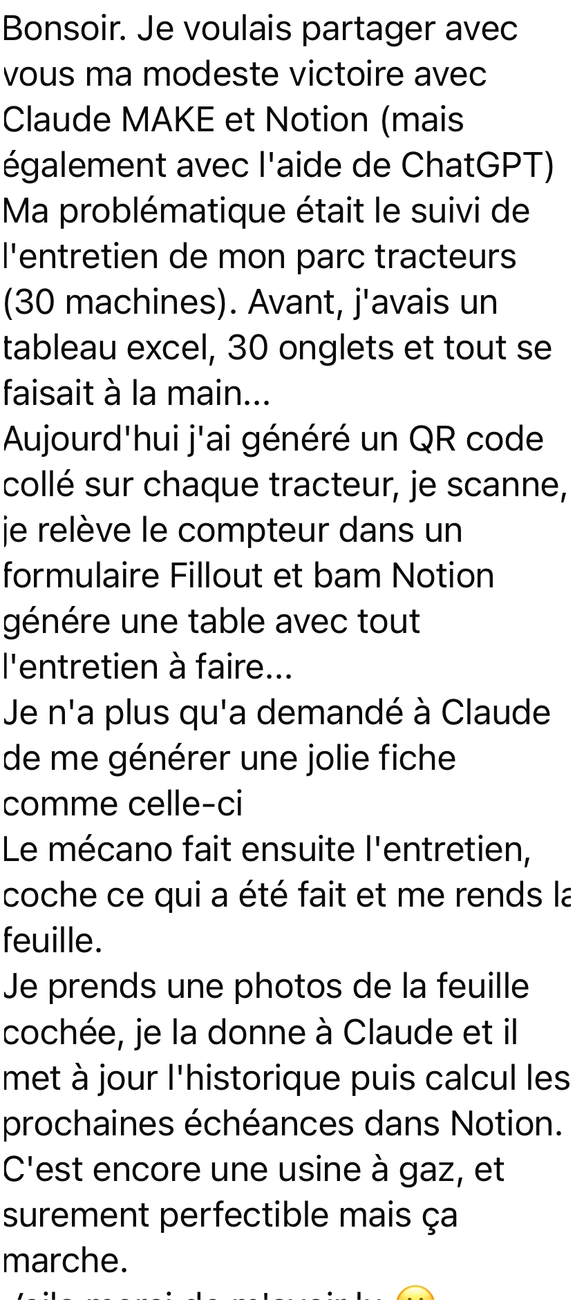 Usine à gaz qui marche