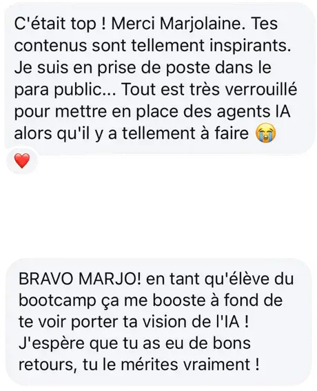 Messages d'élèves : des agents IA dans le secteur public, « ça me booste »