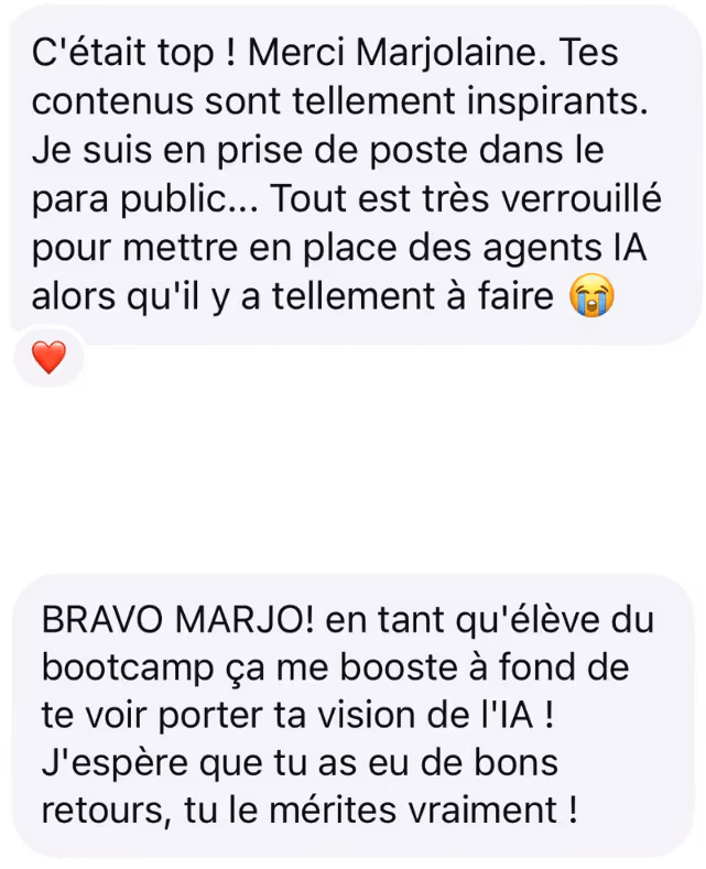 Message d'une élève : des agents IA à mettre en place dans le secteur public